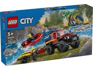 LEGO CITY 60412 TERÉNNY HASIČSKÝ NÁKLADNÝ VOZIDLO S LOĎKOU, BLOKY