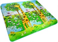 Obojstranná edukačná penová podložka ZOO 200cm x 18