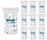 Kozmetické tampóny Kindii Cleanic 10x60 kusov