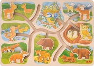Slide Puzzle Spojte zvieratá Goki