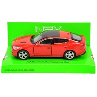 WELLY 1:34 KIA STINGER PREMIUM PERFORMANCE CAR RED