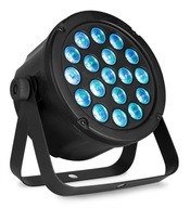 Tenký LED reflektor PAR45 18X 3W 3v1 RGB DMX BeamZ