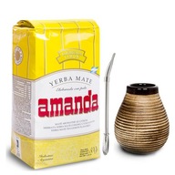 YERBA MATE AMANDA LIMON súprava matero 500 g