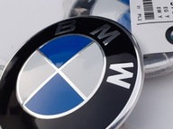 KAPOTA + KLAPKA 2x 82mm logo odznaku BMW E60 EMBLEM