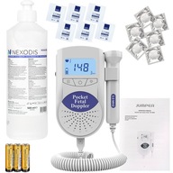 JUMPER JPD-100S6 MEDICAL detektor srdcového tepu 3MHz + ultrazvuk GEL + gázové tampóny + kryty