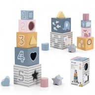 Viga PolarB Pyramid Vzdelávacie puzzle Triedič kociek blokov