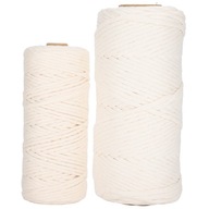 2 ks 100M bavlnené lano Macrame Cord