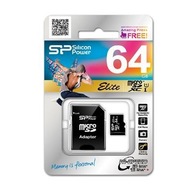 Pamäťová karta MicroSDXC Silicon Power Elite UHS-1 64GB CL10 + adaptér