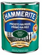 Hammerite rovný na hrdze POLOMATNÝ TMAVO ZELENÝ 0,25L