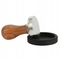 TAMPER COFFEE TAMPER OCELOVÁ 51MM SILIKÓNOVÁ PODLOŽKA