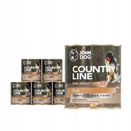 John Dog Country Line pre psov dospelá kačica 6x800 g