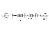 KÁBLO SPOJKY VW POLO POLO CLASSIC 1,0/1,3 10,81-