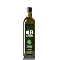 Konopný olej 500ml VitaFarm pohár