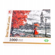 PUZZLE 1000 dielikov. Ulice Londýna BIG BEN LONDÝN