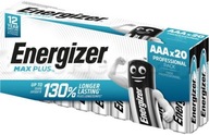 Energizer AAA MAX PLUS R3 alkalická batéria tenké tyčinky 20 ks