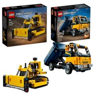 LEGO Technic sklápač 42147 A 42163 Buldozér Buldozér na stavebnú hru