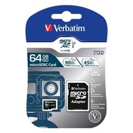 Pamäťová karta Verbatim Micro Secure Digital Card Pro U3, 64 GB, micro SDXC,