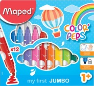 Jumbo Colorpeps Early Age +1 markery 12 ks Maped