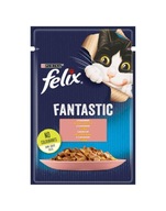 Purina Felix losos v želé 10x85g.