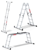 4x3 kĺbový skladací rebrík s plošinou 150 kg