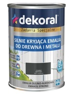 Drevo so smaltom EMAKOL STRONG Matt Black 0,9L