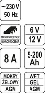 ELEKTRONICKÝ USMERŇOVAČ 6V 12V, 8A 5-200AH