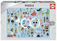 Educa Puzzle 100 Portrét Disney postavičiek