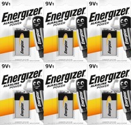 Alkalická batéria Energizer 9V 6F22 6LR61 x6