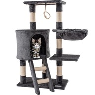 Mačacie škrabadlo House Tree Bed Tower Grey 4 poschodia 75 CM