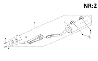 tlmič výfuku DAELIM ET 300cc OEM!