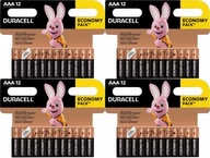 Duracell AAA / LR3 základné alkalické batérie 48 ks