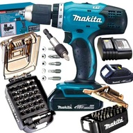 MAKITA DDF453 Skrutkovač vŕtačky 1,5 Ah 18V + SADA BITOV MAKITA 31 ks.