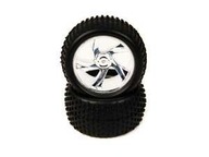 Pneumatické kolesá a Chrome Truggy Wheel RC 2 PCS