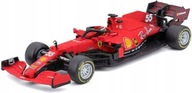 Vozidlo F1 FERRARI SF21 #55 PRILBA Sainz BBurago 1:43