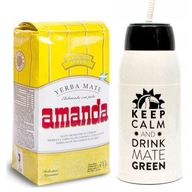 YERBA MATE AMANDA LIMON Súprava yerbomos 500 g