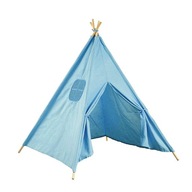 Teepee tipi domček stan 120x120x160 cm modrý