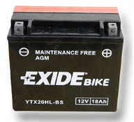 EXIDE YTX20L-BS BATÉRIA CBTX20L-BS GYZ20HL