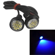 modré 2ks LED Eagle Eye Light 12V Auto Fog Ba