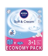 Nivea Baby mäkké a krémové obrúsky 63ks x 4 (3+1)