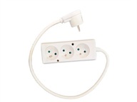 Predlžovací kábel Power Strip s uzemnením, 3 zásuvky, 0,5 m