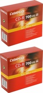 CD-R Omega 700 MB tenký 10 kusov x 2 balenia