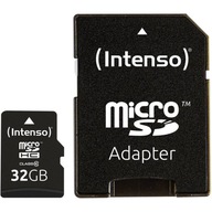 INTENSO microSD PAMÄŤOVÁ KARTA 32GB + SD adaptér