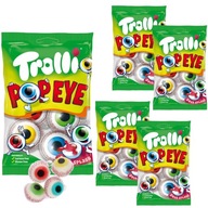 HALLOWEEN Trollovia Eyes Fruit Pop Eye želé 75g x 5 kusov