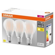 OSRAM FILAMENT LED žiarovka E27 11W = 100W 2700K x3