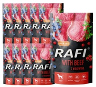 Krmivo pre psov RAFI - hovädzie - vrecúško - 10x500g