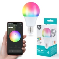 Inteligentná inteligentná LED žiarovka E27, farebné RGB