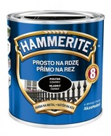 Farba na kov matný lesk čierna 0,25l Hammeri