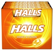 HALLS DROPS HONEY CANDY MED CITRÓN 20 KS