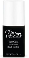 ELISIUM TOP COAT MATTE HYBRID BLACK CONFETTI