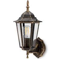 Záhradné nástenné svietidlo Lantern lampa MOUNTAIN E27 Patina